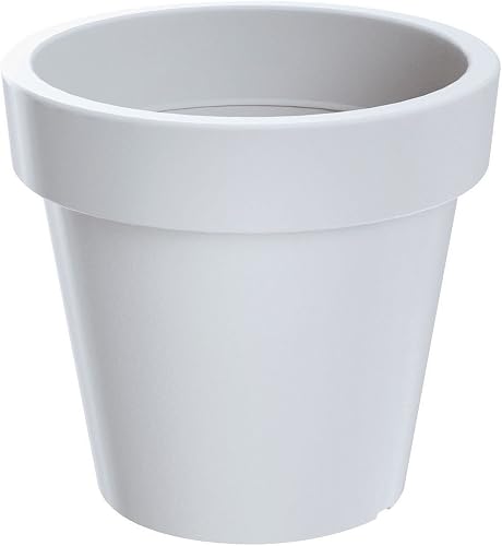 Prosperplast Lofly Flowerpot, 135 mm Diameter, White