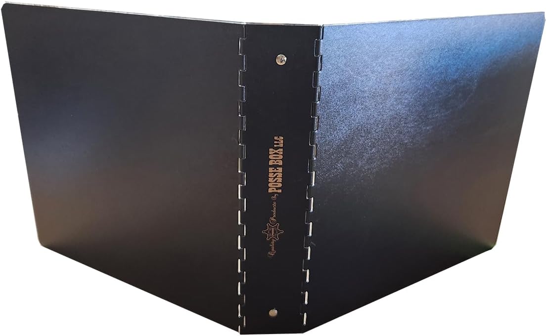 Posse Box - 3-Ring Binder RD-Series · 11-5/8" x 10" x 2" · Storage Organizer (Black Vinyl, 2-inch)