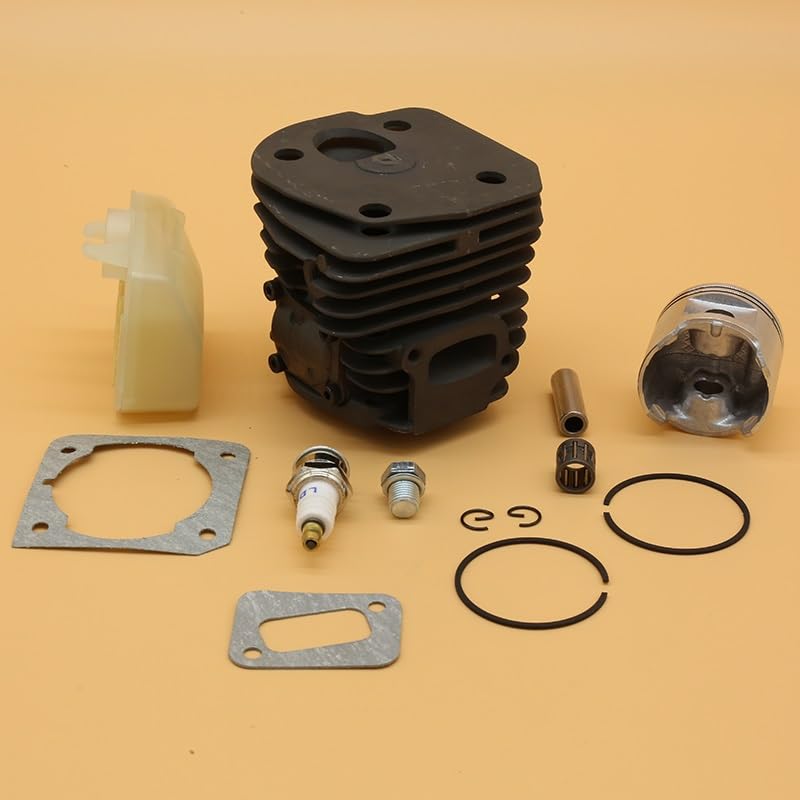 Piezas de Herramientas Junta de Filtro de Aire de Anillo de pistón de Cilindro de Gran Cilindro de 45mm Apta for Husqvarna 353 350 351 345 repuestos de Motosierra de Gasolina #53725 3002
