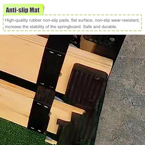 Gymnastics Springboard 2 4 6 9 Steel Springs, Adult Wooden Home Springboards Gymnastics, Heavy Duty Springboards Vault for Home Gym School Gymnastics, Martial Art Sport Equipment(2 Springs 40x60x18cm)