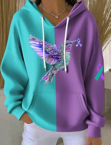 Women's Suicide Awareness Hummingbird Shirt Stay Tomorrow Needs You Sweatshirt2