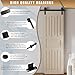 DonYoung 5FT Sliding Barn Door Hardware Kit, Upgraded Screw Fixation Modular Track, Heavy Duty Barn Door Track Kit Fits Single Door 26