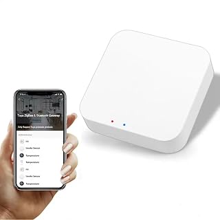 ZigBee 3.0 Hub WiFi & Bluetooth Dual Mode Gateway,Tuya Smart Bridge Wireless Remote Controller,Intelligent Bridge Wireless Smart Gateway Voice Control via Alexa, Google Home. Only Tuya Products - Amazon product rated Grade A