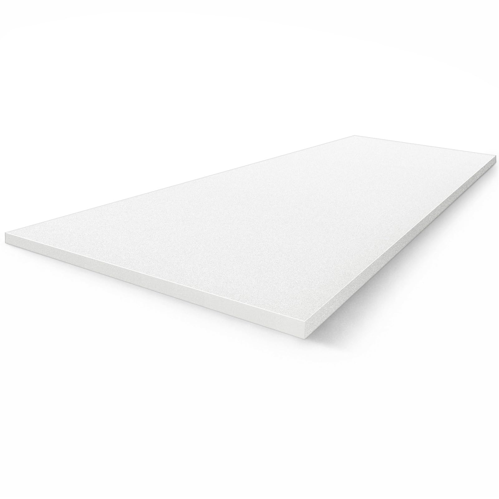 Amylove Polyurethane Foam 2/5" x 59" x 79" High Density Cushion Upholstery Foam Sheet for Seat Replacement DIY Projects Chairs Headboards Sofas Home(White)