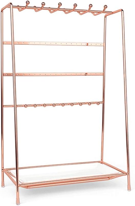 Jewelry Organizer Earring Holder, Hanging Storage Rack for Bracelet Necklace and Accessories(D)