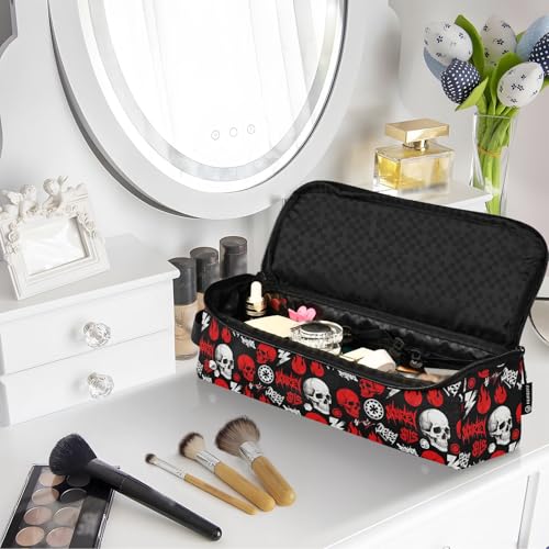 Bolsa de viaje para herramientas de cabello para mujeres con almohadilla resistente al calor y organizador para planchas, rizadores y secador miniatura 7