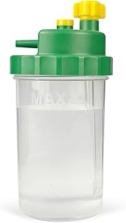 Oxygen Humidifier Bottle for Oxygen Concentrator and Oxygen Cylinder Regulators with DISS Outlet, Lightweight