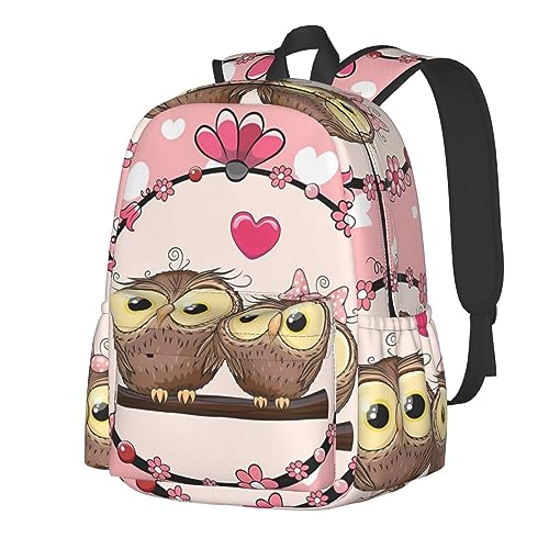 Sac à dos hiboux mignon et imperméable de grande capacité pour enfant