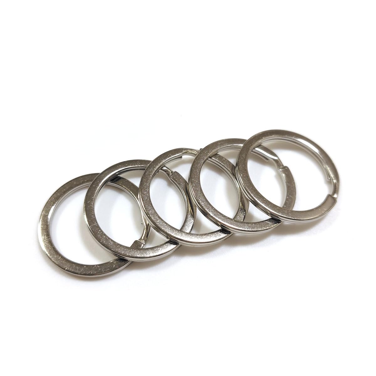 Amazon.co.jp: 二重リング 内径20mm 外径25mm 平型 シルバー 丸カン