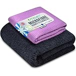 Towelogy® Premium Quartz Worktop Cleaning Cloth Non-Abrasive Microfibre Cleaner Kit 2 Pack / 40x40cm, 30x30cm