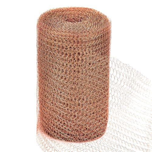 Rotolo di rete di rame repellente per lumache, 6 m, in filo di rame puro, per roditori, parassiti, topi e ratti, barriera deterrente per lumache da giardino