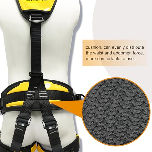 Image of DIJJIG Full Body Climbing Safety Harness for Tree Rock Climbing