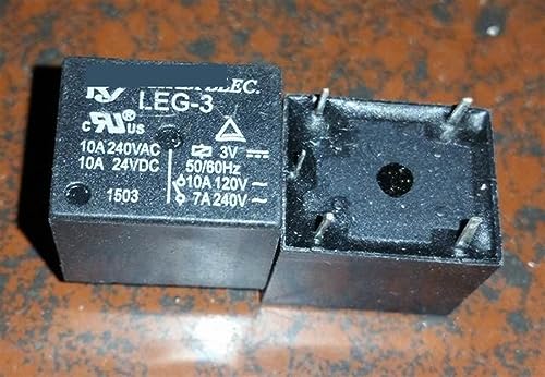Relé LEG-12 T73-1C-12V-10A con 5 pines para control de alta estabilidad 3