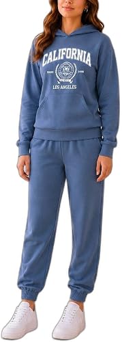 Womens Fleece Hoody Tracksuit Set -California