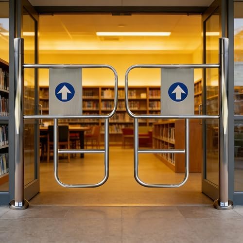 Self-Closing 1-Way Swing Gate, Durable Entrance Door for Aisles, Yards & Libraries, 180cm/70.8in Safe Design, Ideal for Home & Commercial Use