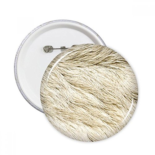 Badge de décoration plume gris argent à offrir en cadeau créatif original