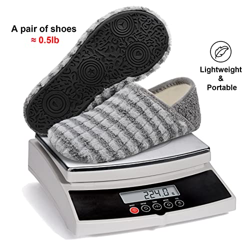 Image of Fires Womens Mens Slippers with Rubber Sole Soft-Lightweight House Slipper Socks Around House Shoes Non Slip Indoor /Outdoor