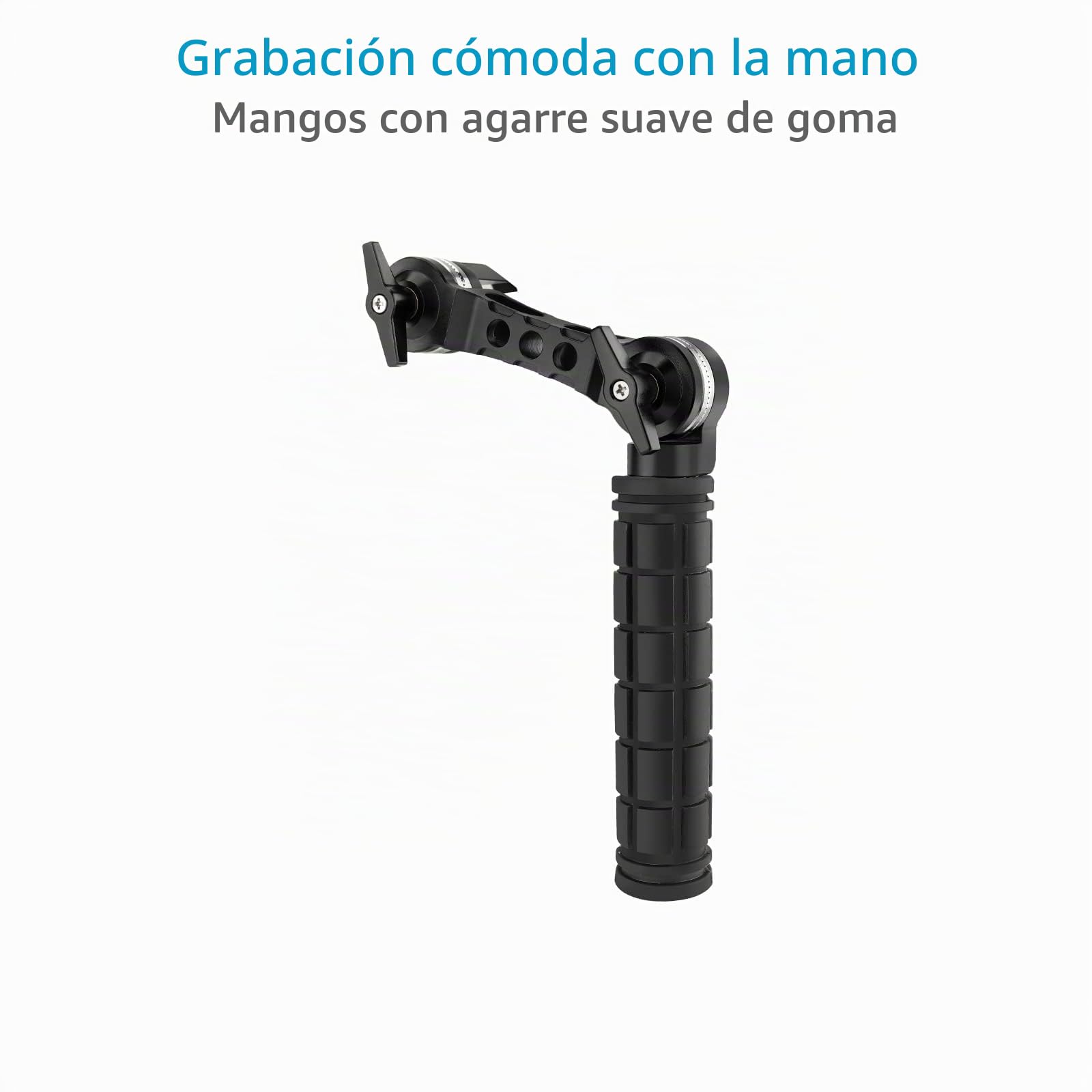 CAMTREE Hunt Set de manijas Roseta 15 mm/19 mm para rigs de Hombro | Compatible con varillas de 15 mm y 19 mm, con rosetas para ajuste de posición de las manos en rigs de cámara.