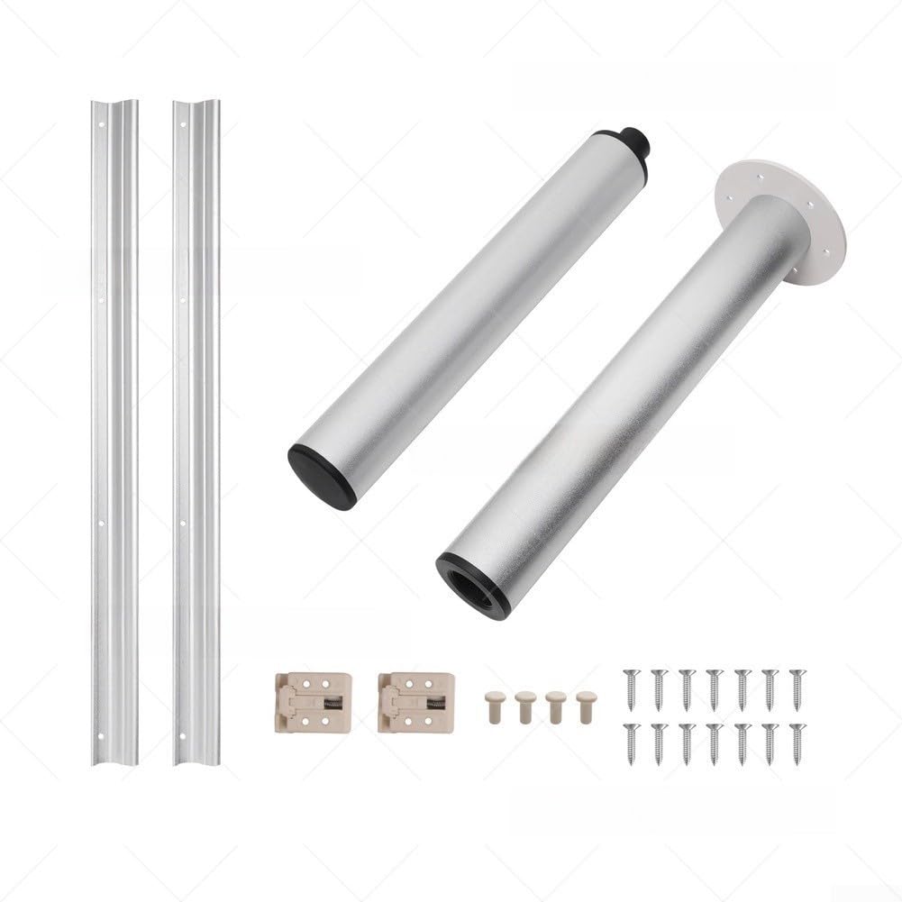 Aluminiumlegierung Tischbein Kit Korrosionsbeständig Silber(Table leg set)