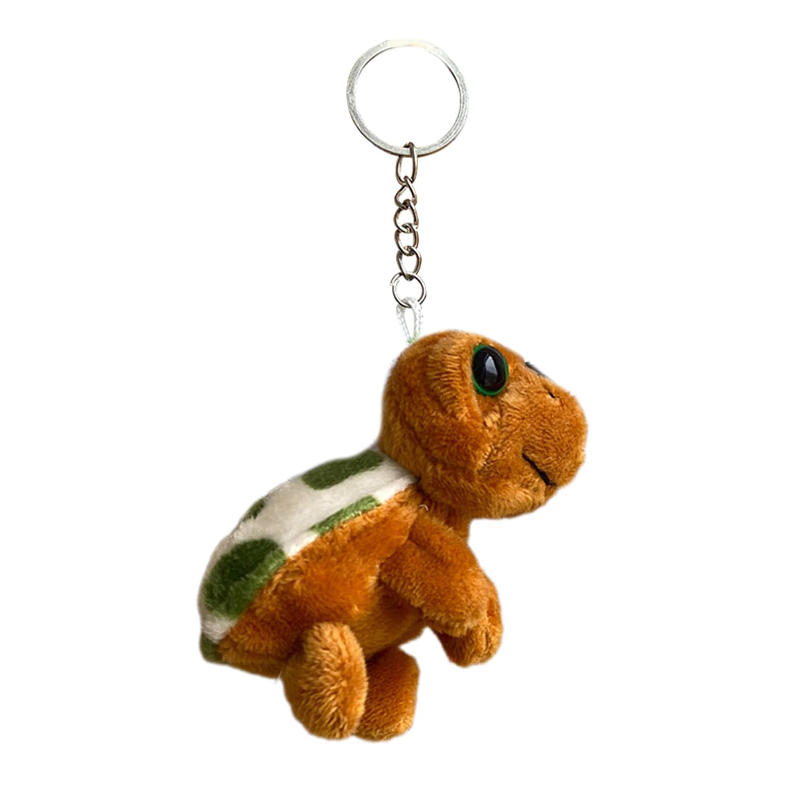 Yjcnelcr Key Chains for Ladies Cartoon Plush Turtle Charm Keychains Cute Plush Stuffed Ornament Pendant Keyring Keyrings Keychain Bag Pendant Decoration Bag Charm Purse Charms Gifts for Women Girls