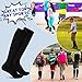FRIUSATE 3 Pairs Kids Football Socks Black Children Football Socks Youth Soccer Socks Breathable Football Sport Socks for Boys Girls Junior Running Hockey Rugby(30-38)