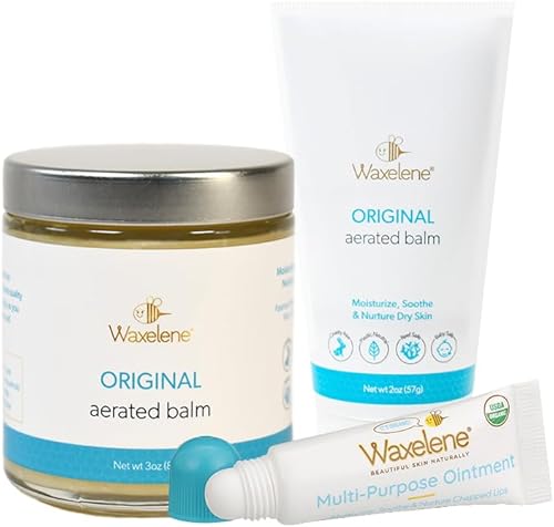 Waxelene Ungüento multiusos, orgánico, tarro de viaje, tubo de viaje, tubo de labios