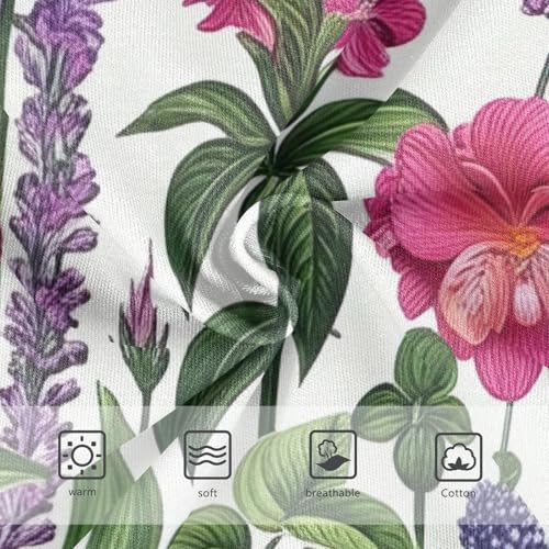 Toddler Girls Underwear 2t Cotton Cute Panties Girl Print Underpants Briefs Vintage Botanical Flowers3