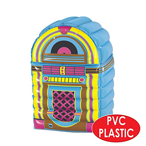Image of Beistle Inflatable Cooler - 50's & 80's Party Decorations, Drink Containers, Beverage Cooler, Music Themed Decorations: Decades
