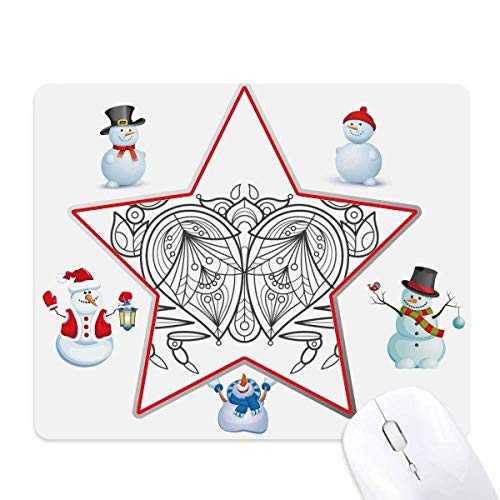 Tapis de souris de Noël Ocean Paint Run pour éviter la fatigue du poignet