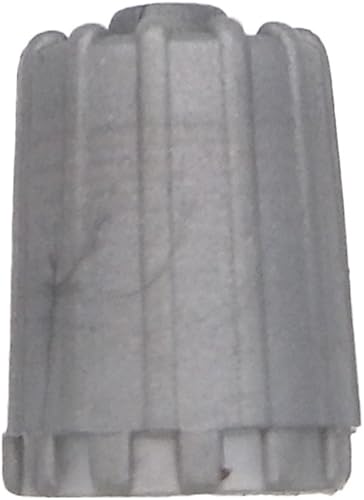 Miniatura 2 de Kit de servicio TPMS gris de 10 piezas, tapas de vástago de válvula de neumático con junta, tapa de neumático de plástico, repuesto gris para