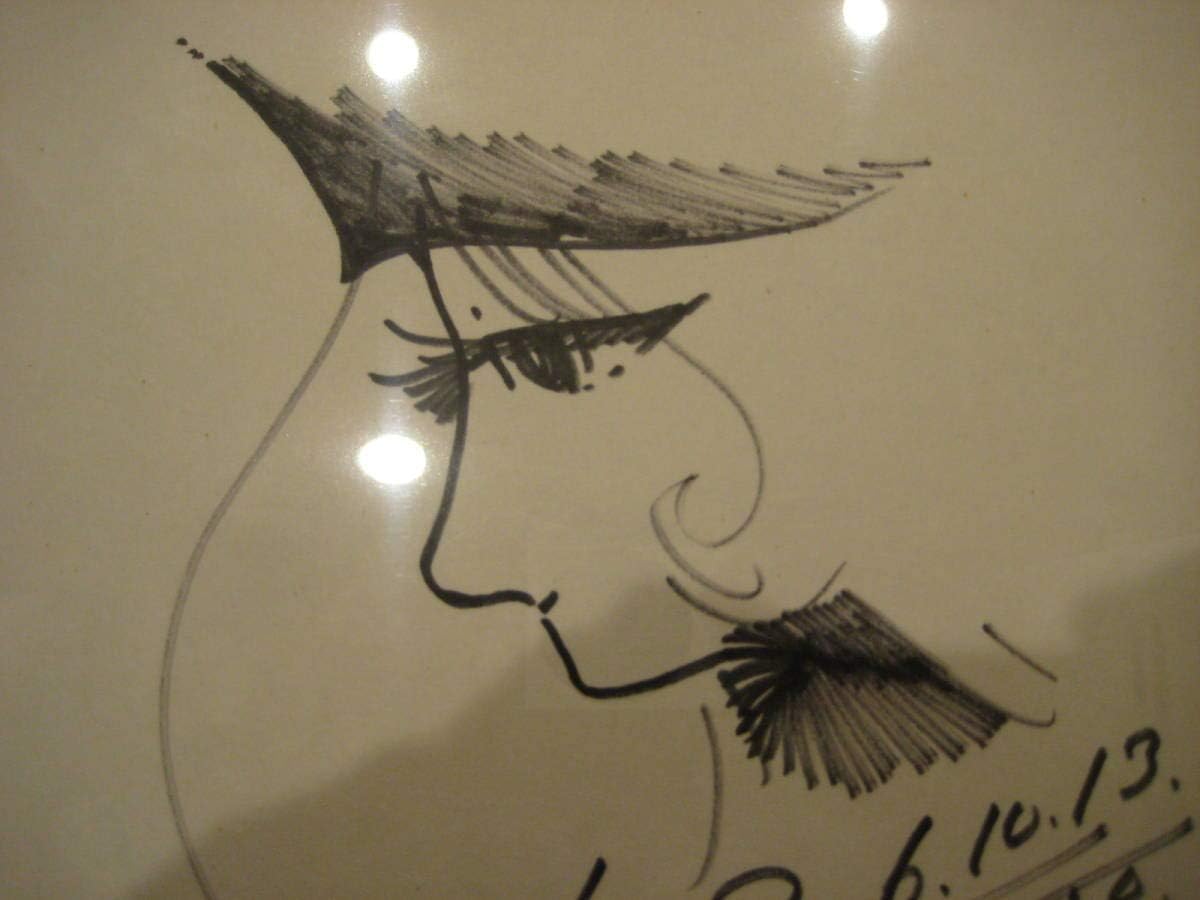 Amazon 松本零士先生 直筆サインイラスト色紙 銀河鉄道９９９ メーテル アニメ 萌えグッズ 通販