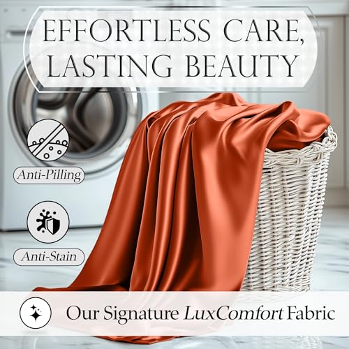 Image of DECOLURE Satin Sheets Full Size | Softer Than Silk | Luxury 4 Pc Bed Set
