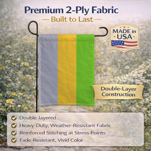 Drapeau de jardin LithRomantic Pride CK8003GF décoration extérieure multicolore - 6