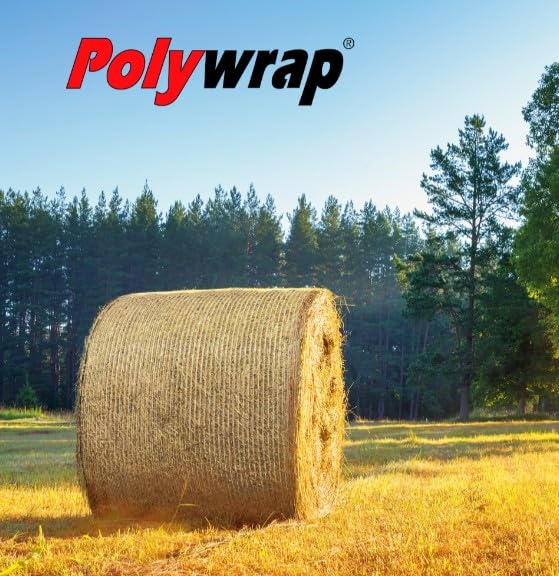 Rundballennetz 123 cm x 2000 m Polywrap Premium Ballennetz für Rundballenpressen Netzbindung für Heu Stroh Silage Landwirtschaft reißfest UV-stabil