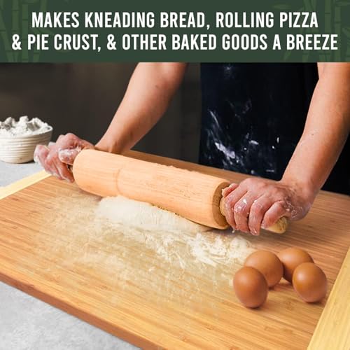 Image of Greener Chef Extra Large Bamboo Cutting Boards for Kitchen (One Size)