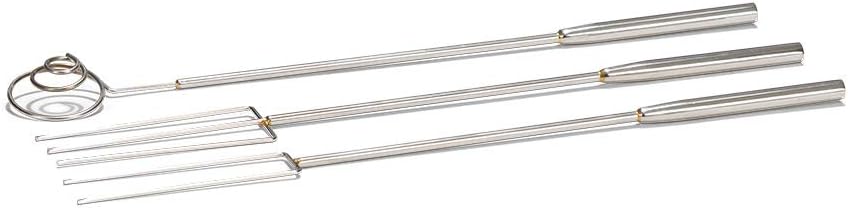 patisse Baking 3 Piece Candy Dipping Tools Set 22 cm, Multi Colour, One Size