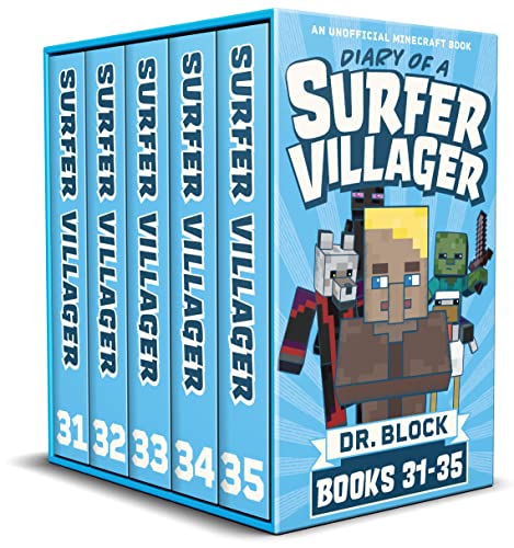 Diary of a Surfer Villager, Books 31-35: (a collection of unofficial Minecraft books) (Complete Diary of Jimmy the Villager Book 7) (English Edition)