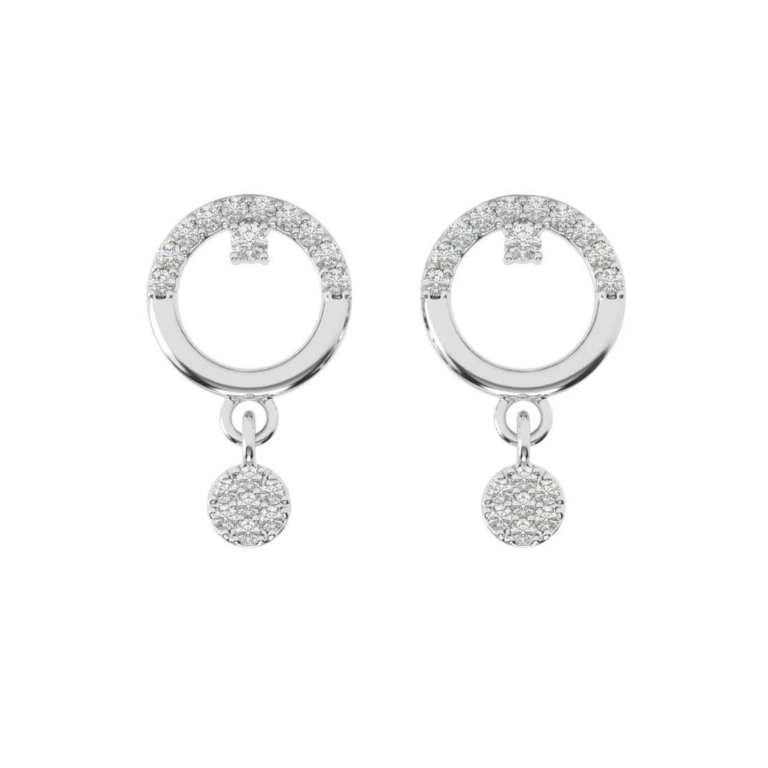 CLARA 925 Sterling Silver Anja Bali Drop Earrings | Platinum Plated, Swiss Zirconia | Gift for Women & Girls (B0D9CXCB9M) Amazon Price History, Amazon Price Tracker