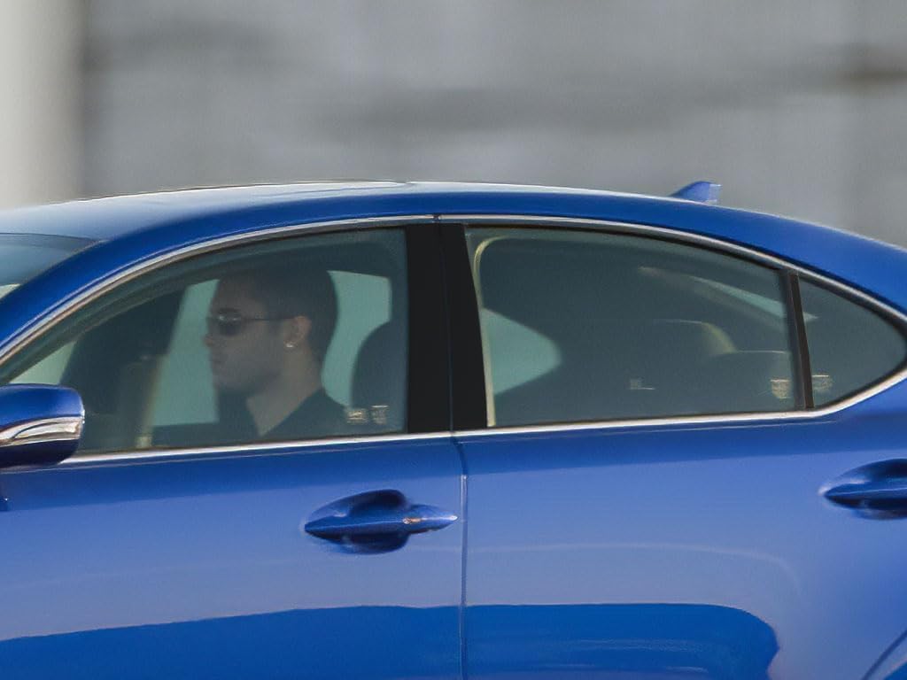 Rvinyl Pillar Post Window Trim Compatible with Lexus is 2006-2013 (Sedan) - Gloss (Black)