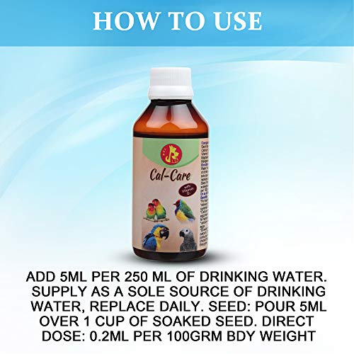 Image of Pet Care International (PCI) Cal Care || Provide Essential Calcium || Healthy Bird Healthcare || 30ml
