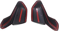 Vista 4 de NINTE Cubierta de espejo para Chevrolet Camaro SS RS LT ZL1 LS 2016-2024, cubiertas de espejo negras brillantes pintadas en ABS (no el reemplazo)