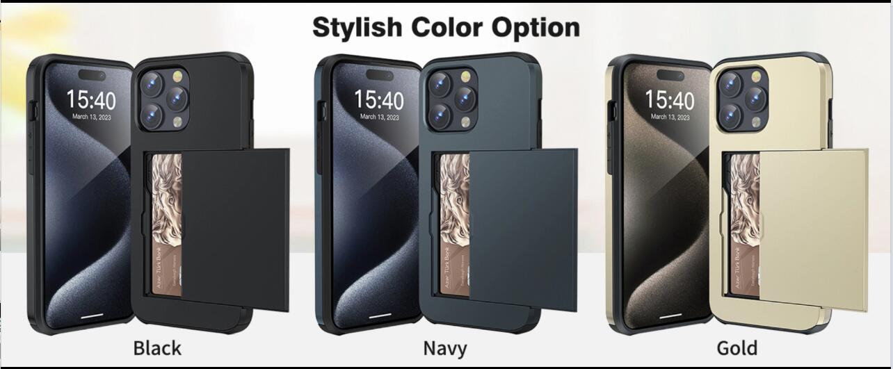 Hovisi Custodia per iPhone 16 Pro Max con scomparto per carte di