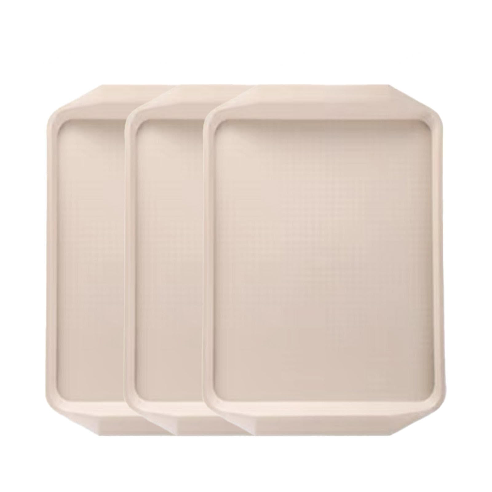 Shoe Tray 3 Pack Boot Mats for Entryway Wet Shoe Tray for Entryway for Garden, Bedroom, Entrance Area, Garage Boot Trays for Entryway,Khaki