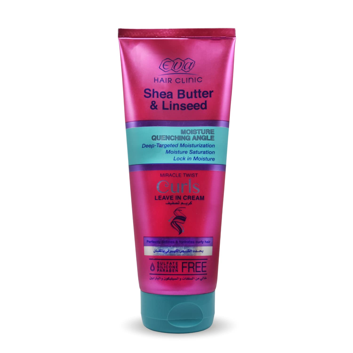 Eva Hair Clinic Curls Shea Butter & Linseed Miracle Twist Leave In Cream Cream’s Special Formula Is Designed To Frizz And Defined (6.76 oz / 200 ml) كريم تصفيف