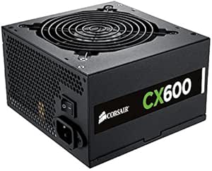 Corsair CP-9020048-UK Builder Series CX600 ATX/EPS 80 PLUS Bronze Power Supply Unit, 600 W