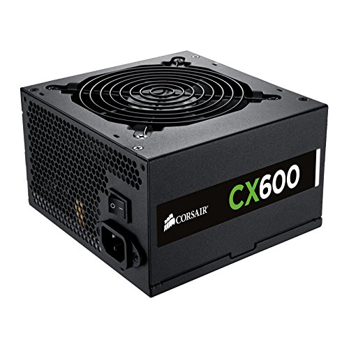 Corsair CP-9020048-UK Builder Series CX600 ATX/EPS 80 PLUS Bronze Power Supply Unit, 600 W