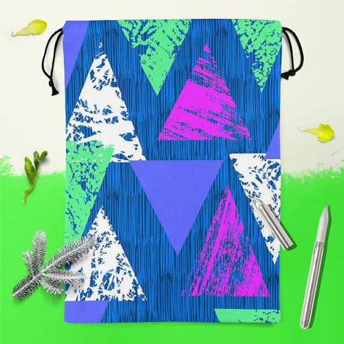 Image of ArtzFolio Mixed Triangled D1 | Reusable Sack Bag | Bag for Gym, Storage, Vegetable & Travel