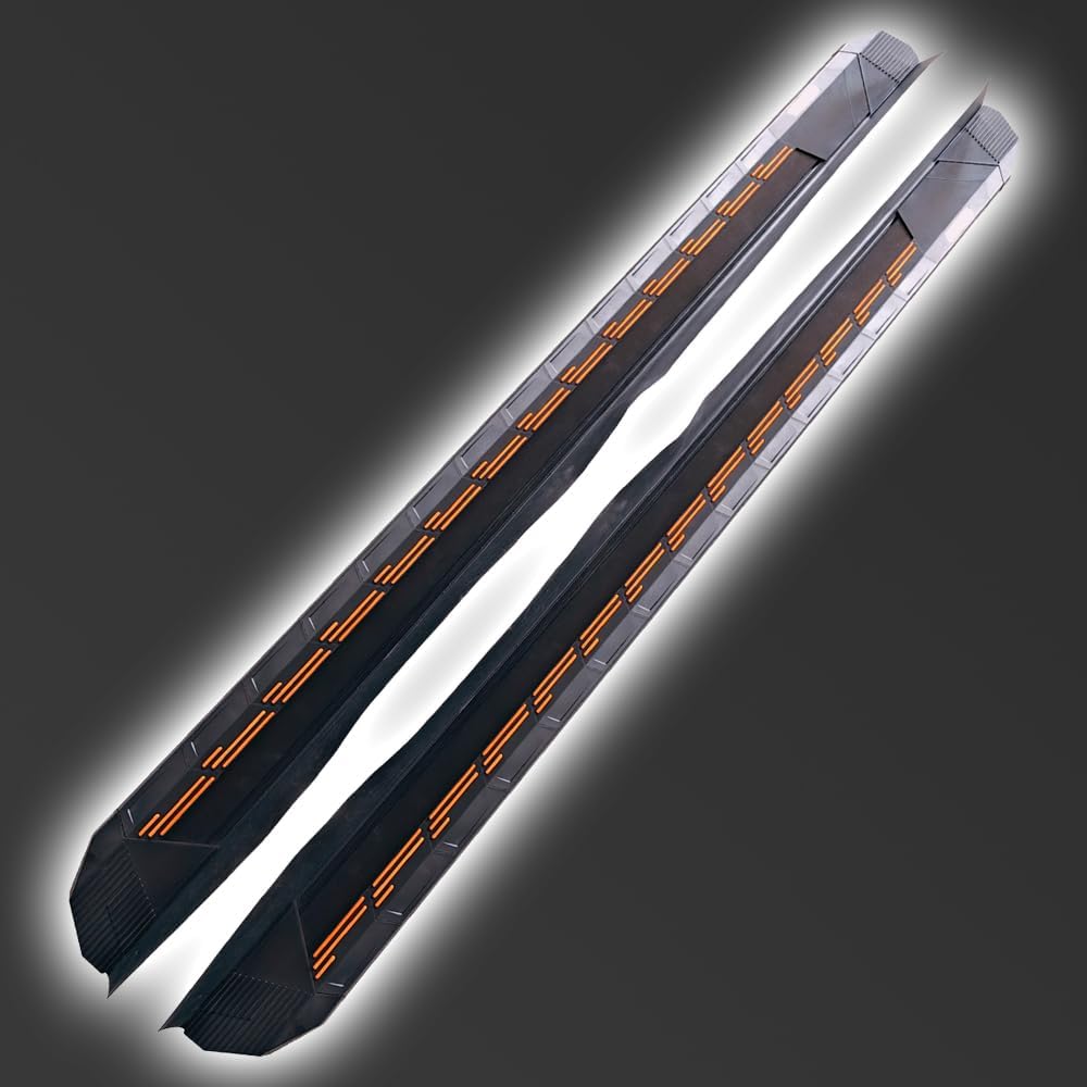2PCS Running Boards for MG HS 2025 Side Steps Complete Kit Car Nerf Bar Accessories New Upgrade Black Panel with Anti-Slip Particles(WZ)