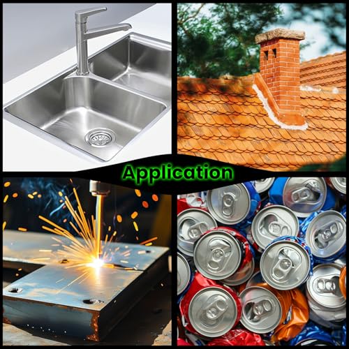 8\"x 20\' Aluminum Flashing Roll,0.2mm Thickness Aluminum Roof Panels,Metal Roofing Roll for Roof and Garden, Prevents Roofing Stains,Sealing Windows Doors,DIY Craft - Thumbnail 6