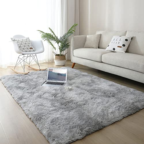 「Tuokus」ラグ カーペット ラグマット フランネルラグ 洗えるラグ 4畳5畳6畳7畳 ふわっと手触り優しい シャギーラグ 滑り止め 絨毯カーペット おしゃれ (ライトグレー 200*250cm約3.1畳)